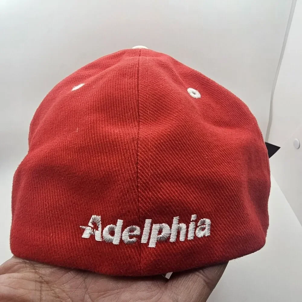 Anaheim Angels 2002 World Series Champions red vintage MLB Playoff flex fit Hat